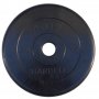 Диски обрезиненные, чёрного цвета, 51 мм, 25 кг, Atlet MB-AtletB51-25