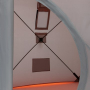 Палатка зимняя Куб 1,5х1,5 orange lumi/gray Helios (HS-ISC-150OLG)