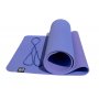Коврик для йоги 6 мм двуслойный TPE фиолетово-сиреневый Original FitTools FT-YGM6-2TPE-1