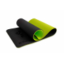 Коврик для йоги 10 мм двухслойный TPE черно-зеленый OFT FT-YGM10-TPE-BG