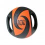 Мяч тренировочный (медицинбол) с хватами, 10 кг Original Fittools FT-DHMB-10