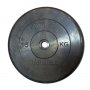 Диски обрезиненные, чёрного цвета, 31 мм, 15 кг, Atlet MB-AtletB31-15