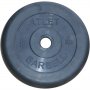 Диски обрезиненные, чёрного цвета, 31 мм, 5 кг, Atlet MB-AtletB31-5