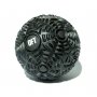 Мяч массажный 12 см Premium Black Original FitTools FT-CYBERBALL