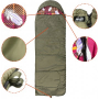 Спальный мешок БАТЫР СОК-2 (220*70) зелёный (холлофайбер) Helios