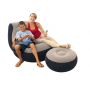 Надувное кресло с пуфиком Intex Ultra Lounge 68564 без насоса