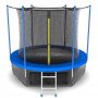 Батут EVO Jump Internal 8ft Blue с внутренней сеткой и лестницей + нижняя сеть