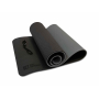 Коврик для йоги 10 мм двухслойный TPE черно-серый Original FitTools FT-YGM10-TPE-BCGY