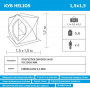 Палатка зимняя Куб 1,5х1,5 orange lumi/gray Helios (HS-ISC-150OLG)