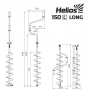 Ледобур 150 Long левое вращение, длина шнека 71см (LH-150LD-1) Helios