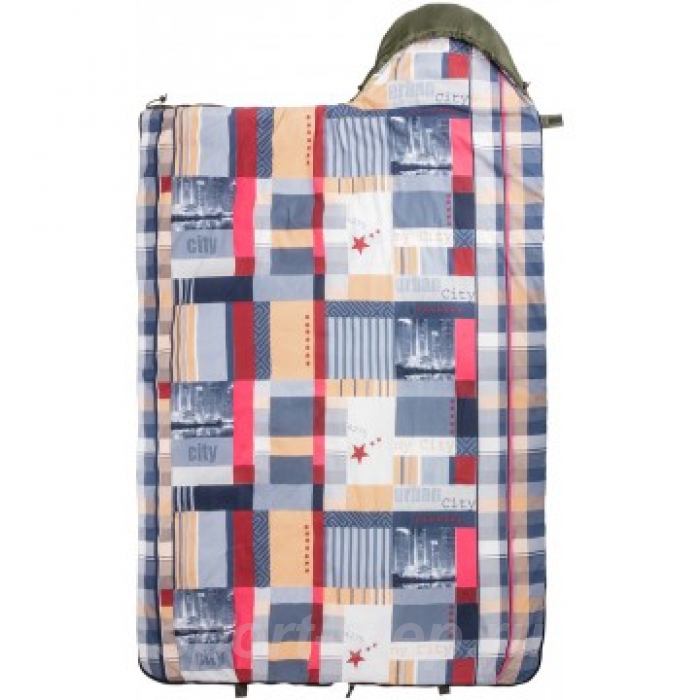 Спальный мешок OLYMPUS 300 (210х70, холлофайбер, зеленый) (T-HS-SB-O-300) Helios