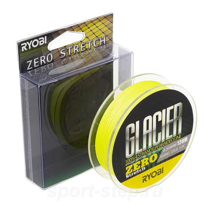 Шнур GLACLER ZERO-120M 1,5/d-0.203mm yellow Ryobi