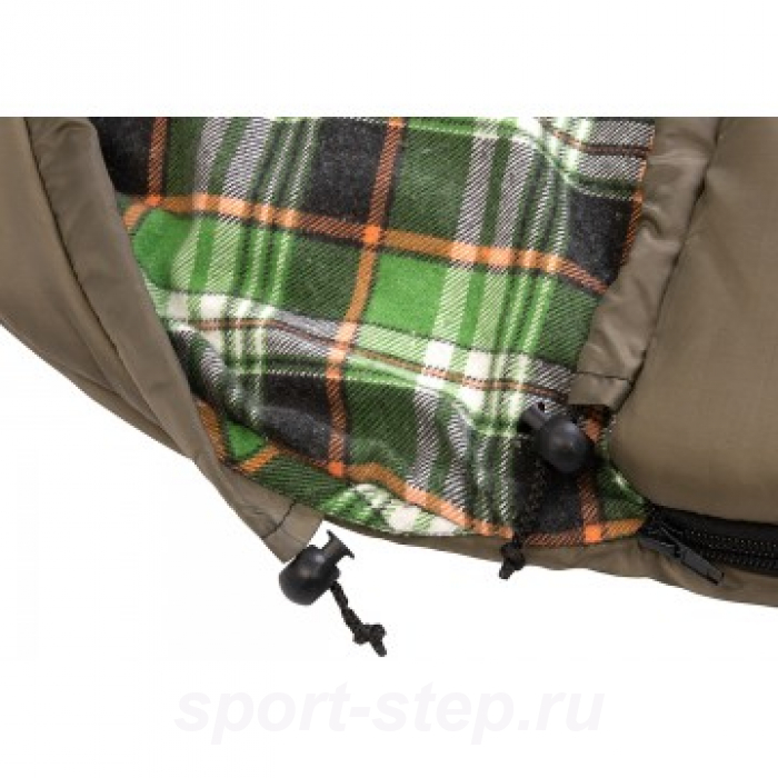 Спальный мешок Beluha wide 220*90 (200 гр/м.кв) хаки (термофайбер/шерсть) Helios
