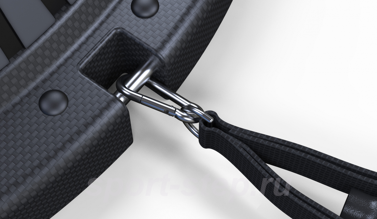 Полусфера гимнастическая надувная R3 с эспандерами и насосом Original FitTools FT-BSU-R3