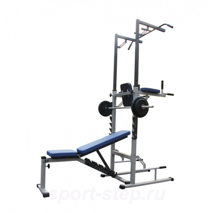 Турник-пресс-брусья напольные с гребенкой для штанги MironFit Рекорд RK-016