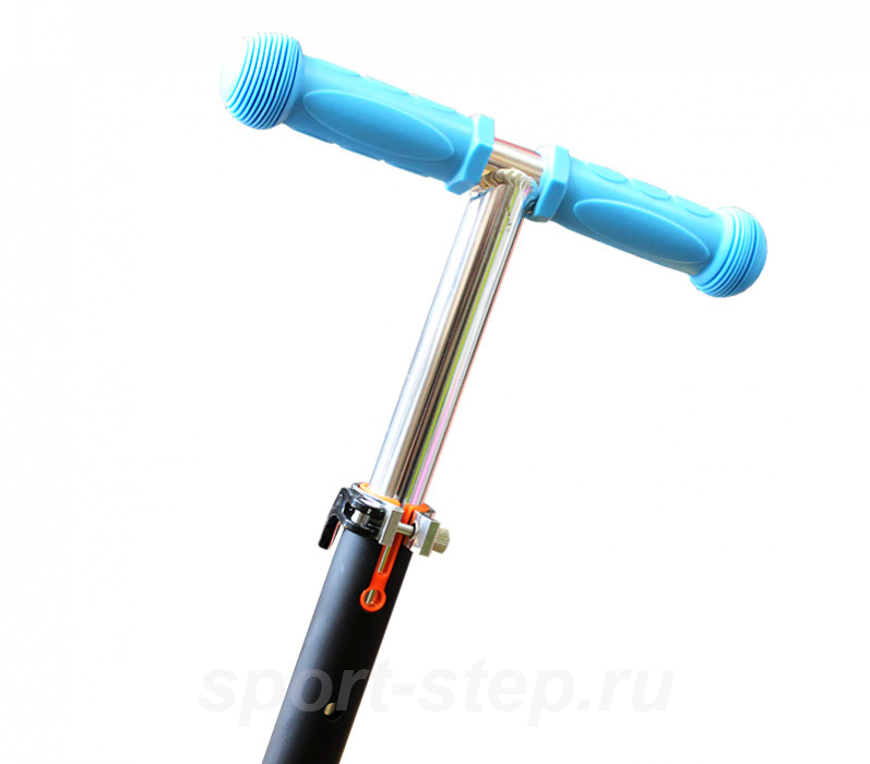 Самокат четырехколесный MAXI PU, синий Moove&Fun