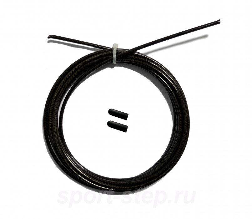 Трос скакалки скоростной с заглушками черный OFT FT-JRCORD-BLACK
