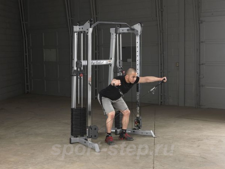 Кроссовер угловой с двумя весовыми стеками по 72,5 кг Body-Solid GDCC210