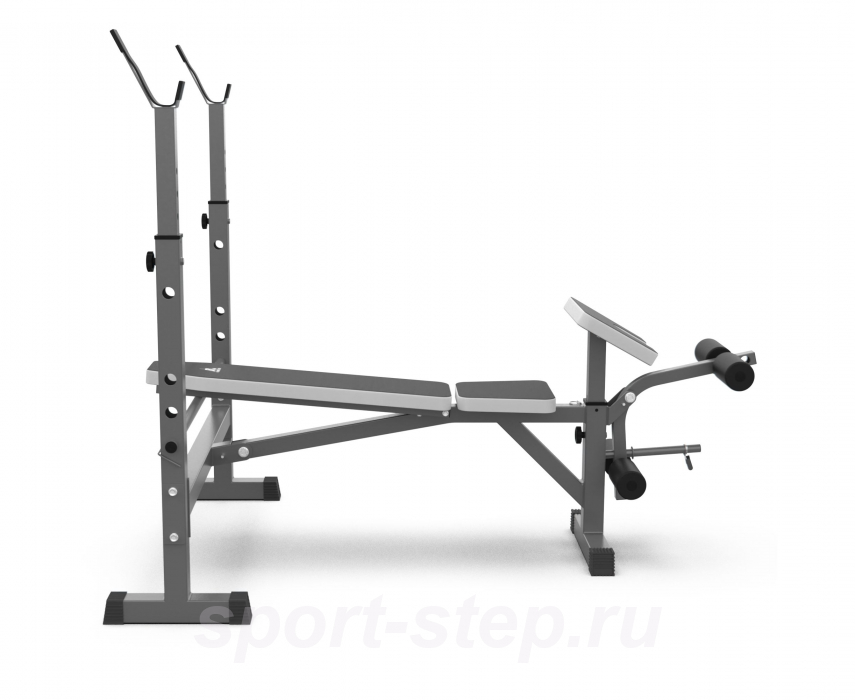 Скамья со стойками под штангу DFC D705