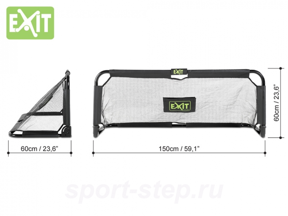 Футбольные ворота Exit Панна (2 шт в нaборe) cклaдные