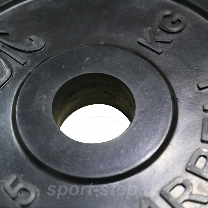 Диск обрезиненный DFC, чёрный, 31 мм, 15кг, WP021-31-15