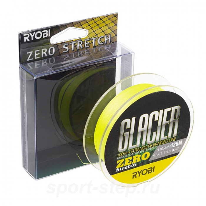 Шнур GLACLER ZERO-120M 0.4/d-0.105mm yellow Ryobi