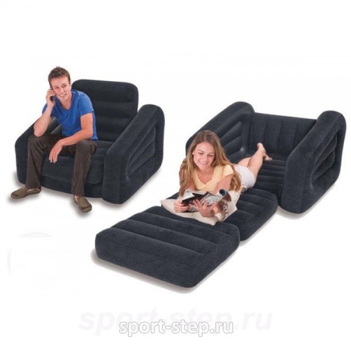 Надувное кресло-трансформер Intex Pull-Out Chair 68565 без насоса