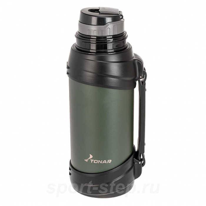 Термос (T-KD-938-2) 2000ML хаки (дополн.пласт.чашка, ручка) TONAR
