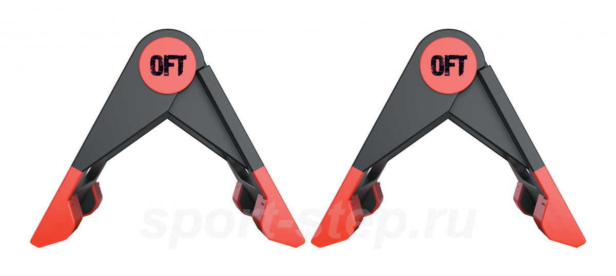 Упоры для отжиманий складные Original FitTools FT-PUB-RD
