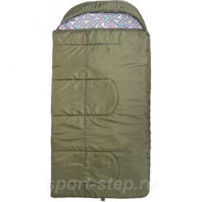 Спальный мешок OLYMPUS Wide Plus 300 (220х106, холлофайбер, зеленый) (T-HS-SB-OWP-300) Helios
