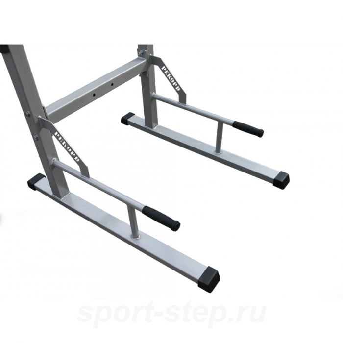 Турник-пресс-брусья напольные с гребенкой для штанги MironFit Рекорд RK-016