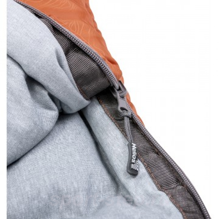 Спальный мешок TORO Wide 400R (220х90, правый, стратекс, оранжевый) (T-HS-SB-TW-400R) Helios