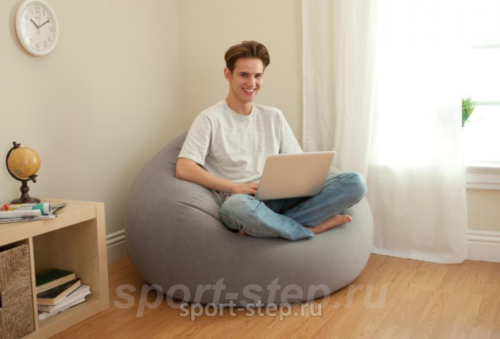 Надувное кресло Beanless Bag Chair 68579 без насоса