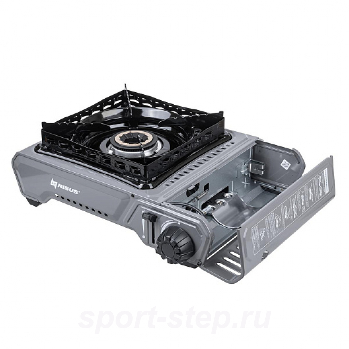 Плита газовая портат. в кейсе, горелка латунная, ветрозащита (N-MS-2900HCBW) NISUS