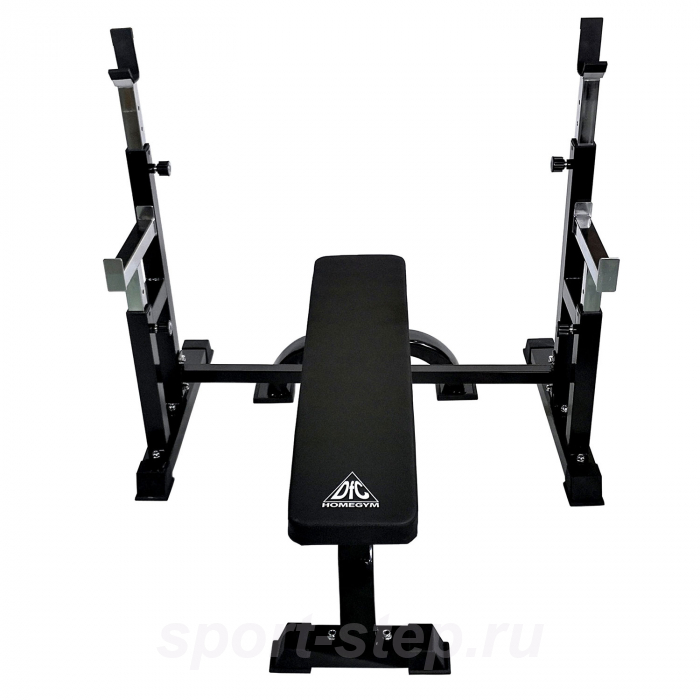 Комплект скамья со стойками под штангу DFC DZ005FBB