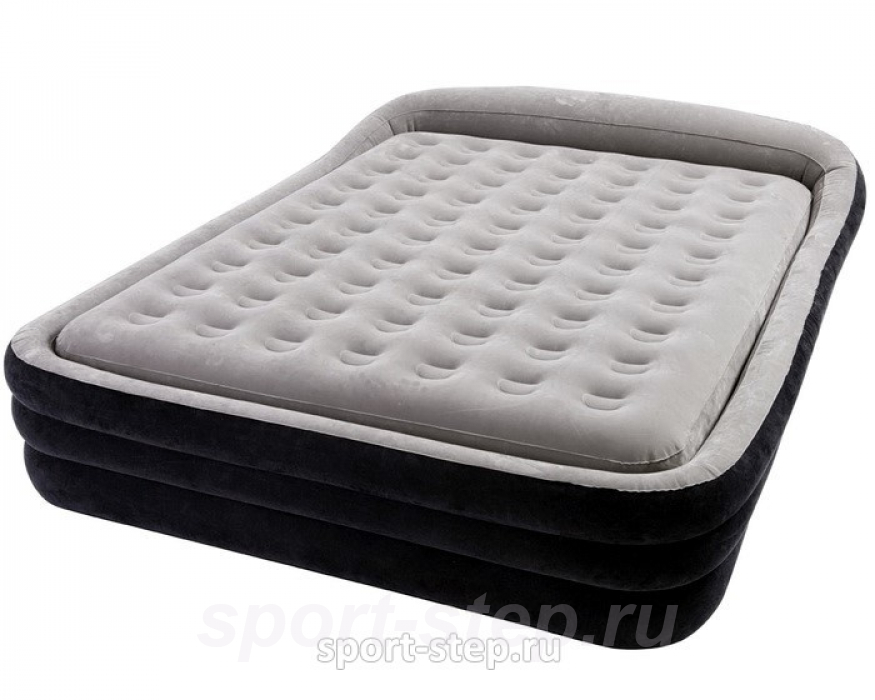 Двуспальная надувная кровать Intex Comfort Frame Bed Queen 66974 с внешним электрическим насосом