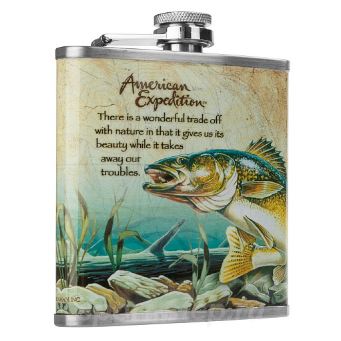 Фляжка Рыба 210 мл (А02-1) Китай