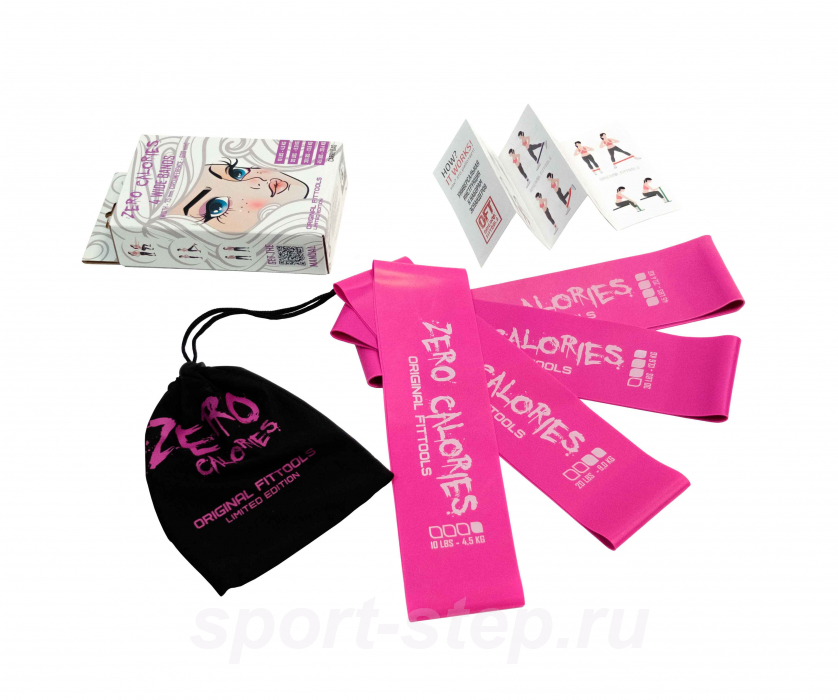 Набор из 4 широких эспандеров ZERO CALORIES Original FitTools FT-75-ZC