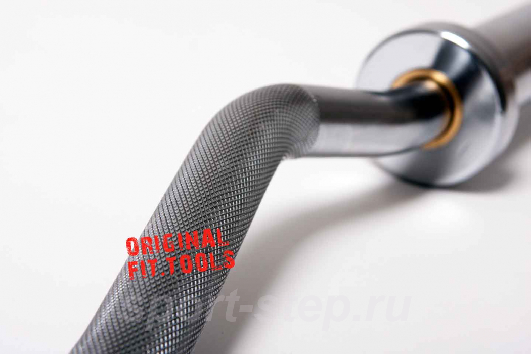 Гриф олимпийский хромированный слабоизогнутый 47" с замками Fit.Tools