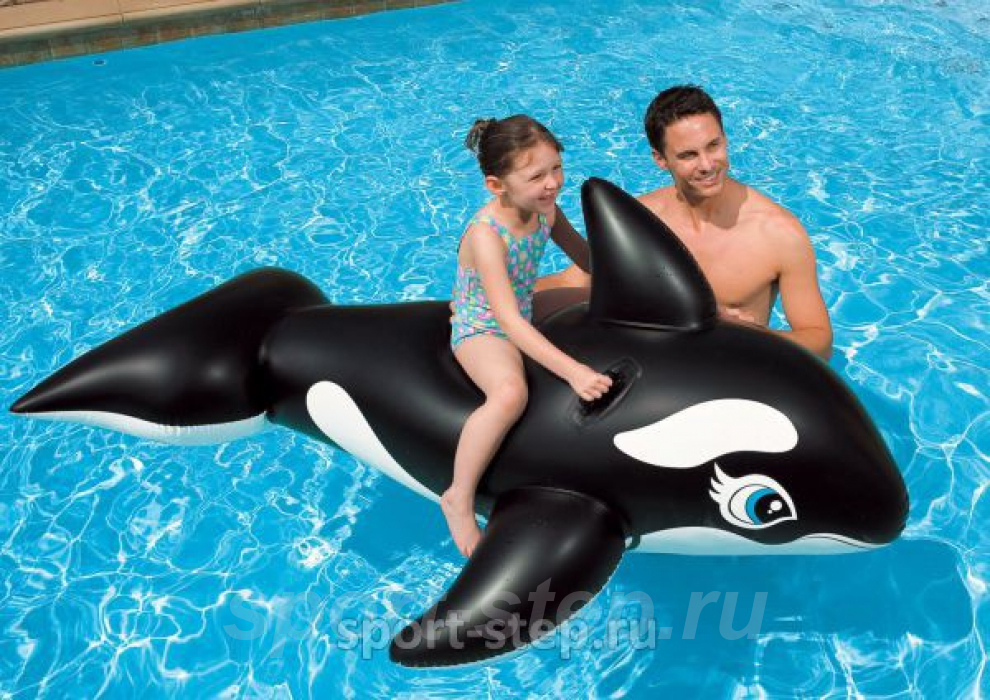 Надувная игрушка Большая Касатка Intex Whale Ride On 58561