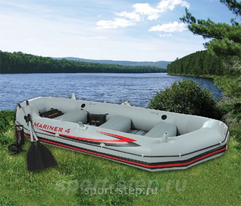 Надувная лодка Intex 68376 Mariner 4 Set