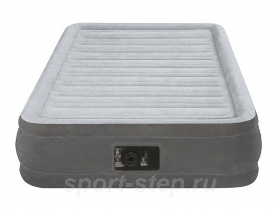 Двуспальная надувная кровать Intex 67770 Comfort-Plush Mid-Rise Airbed с встроенным насосом