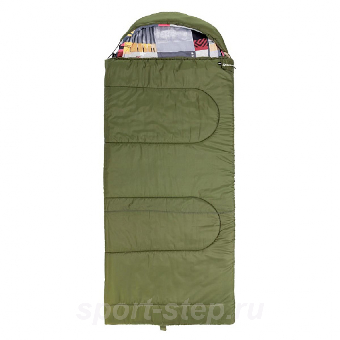 Спальный мешок TRAVEL Wide Plus 300 (220х106) Hollowfiber зелёный (N-SB-H300-220x106) NISUS