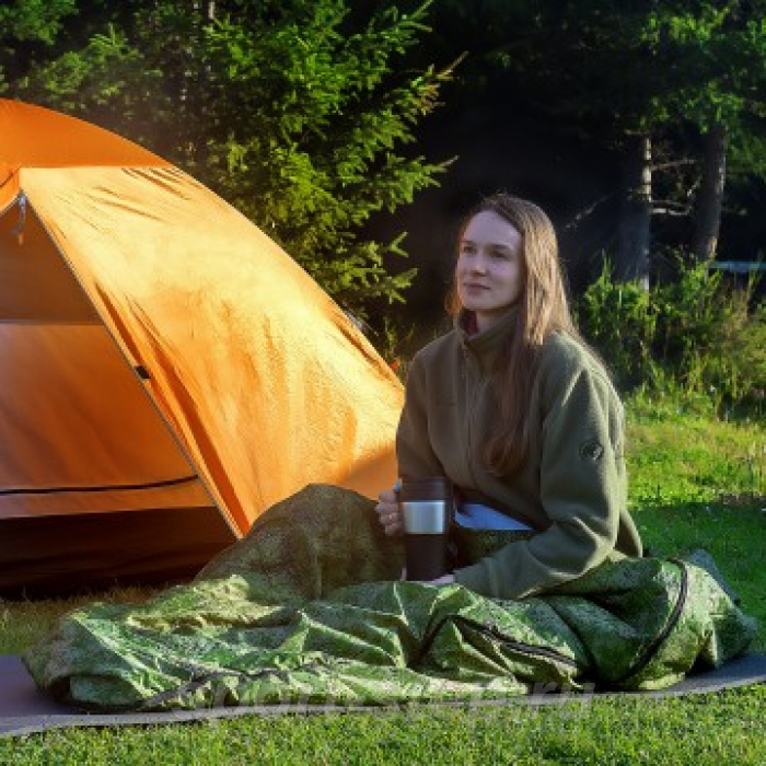 Спальный мешок БАТЫР EXTREME (220х90) Stratex 200 КМФ цифра (HS-SB-ST200-220x90) Helios