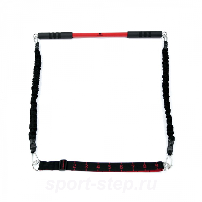 Гриф с эспандерами Adidas ADAC-11403