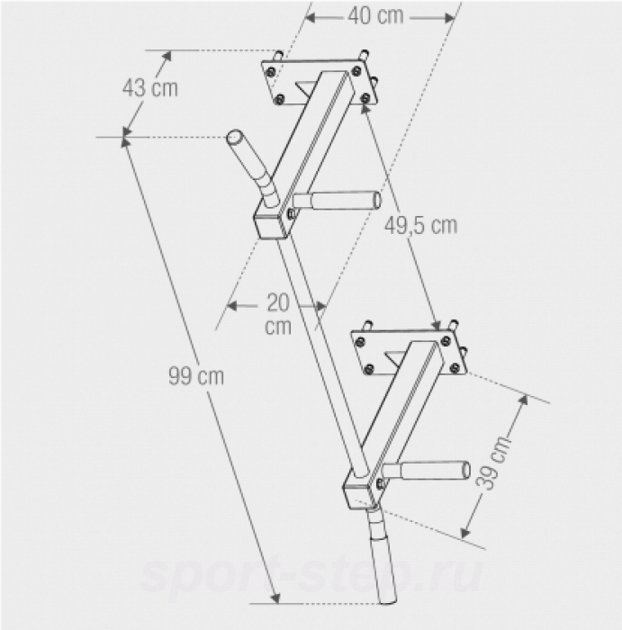 Турник потолочный DFC Homegym G486