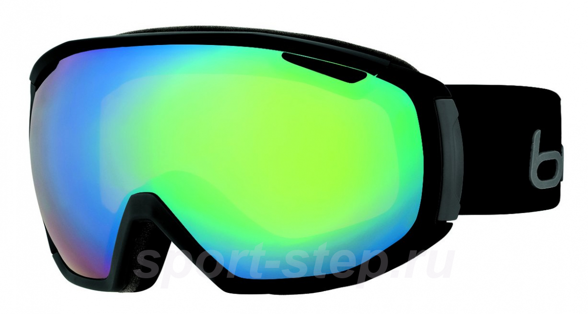 Маска Bolle Tsar Matte Black Neon / Green Emerald M-L