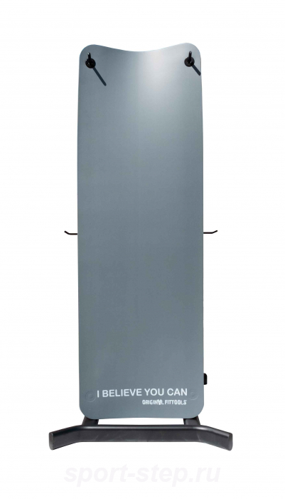 Мат для аэробики NBR 12,5 мм серый с кольцами Original FitTools FT-YGR-125NBR-GYP