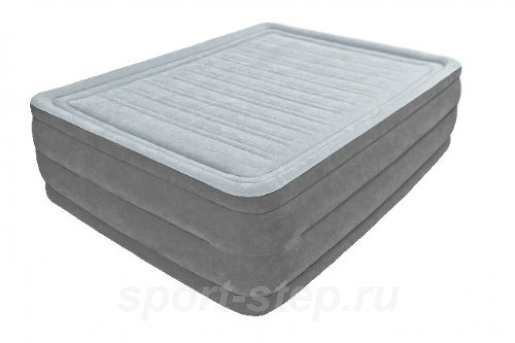 Двуспальная надувная кровать Comfort-Plush High Rise Airbed Intex 64418 с встроенным насосом 