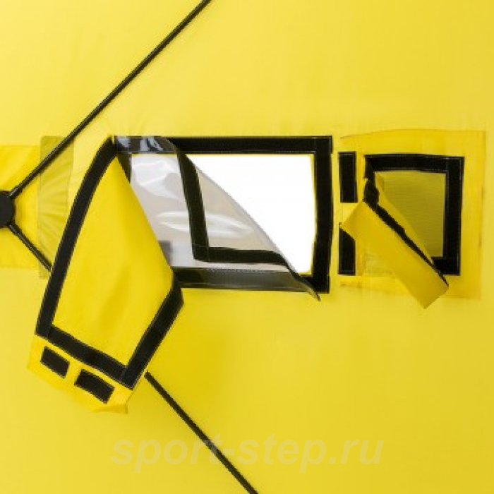 Палатка зимняя Куб 1,8х1,8 yellow/gray Helios (HS-ISC-180YG)